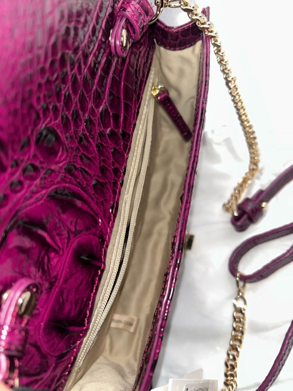 Brahmin Wendy Sugar Plum Revel Small Leather Crossbody - Picture 10 of 12